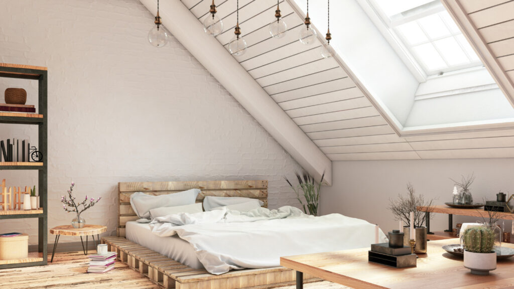 bedroom in attic